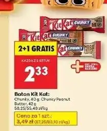 Biedronka Baton Kitkat Chunky Peanut Butter oferta