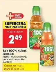 Biedronka Sok multiwitamina Kubuś 100% oferta