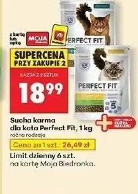 Biedronka Karma dla kota sensitive 1+ Perfect Fit oferta