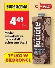 Biedronka Mleko czekoladowe bez cukru Łaciate oferta