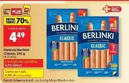 Biedronka Parówki classic Morliny Berlinki oferta