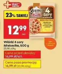 Biedronka 4 sery w wiórkach Mlekovita Bistro Minutka oferta