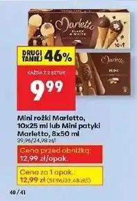 Biedronka Lody mini Marletto oferta