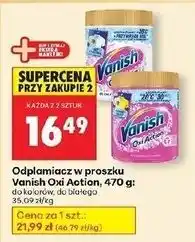 Biedronka Odplamiacz w proszku white Vanish Oxi Action oferta