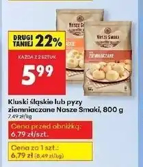Biedronka Pyzy ziemniaczane Nasze Smaki oferta