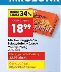 Biedronka Mix box nuggets i skrzydełek + 2 sosy Yeemy oferta