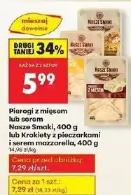 Biedronka Krokiety z pieczarkami i serem mozzarella Nasze Smaki oferta
