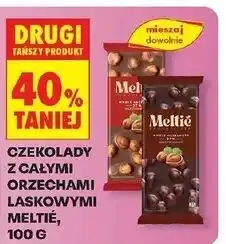 Biedronka Czekolada mleczna z orzechami laskowymi Meltie oferta