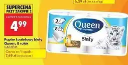 Biedronka Papier toaletowy biały Queen oferta
