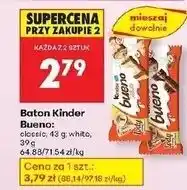 Biedronka Baton Kinder Bueno White oferta
