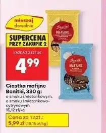 Biedronka Ciastka mafijne o smaku śmietankowo-cytrynowym Bonitki oferta