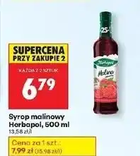 Biedronka Syrop malina Herbapol oferta