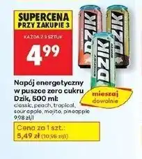 Biedronka Napój energetyczny zero kalorii Wk Dzik oferta