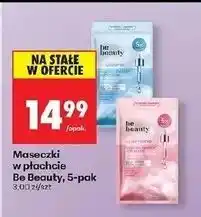 Biedronka Maseczka do twarzy w płachcie odświeżenie Be Beauty oferta