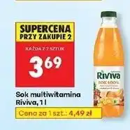 Biedronka Sok multiwitamina 100% Riviva oferta