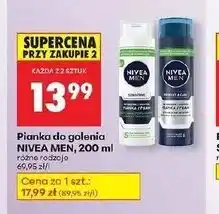 Biedronka Pianka do golenia twardego zarostu Nivea Men Protect & Care oferta