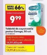 Biedronka Tabletki do czyszczenia protez bio formula Corega Tabs oferta