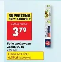 Biedronka Folia spożywcza 50 m Zosia Samosia oferta