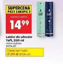 Biedronka Lakier do włosów Taft Ultimate oferta