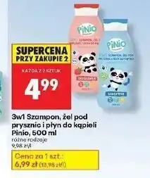 Biedronka Szampon żel i płyn do kąpieli sensitive Pinio oferta