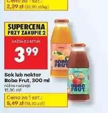 Biedronka Nektar jabłko i truskawka Bobo Frut oferta