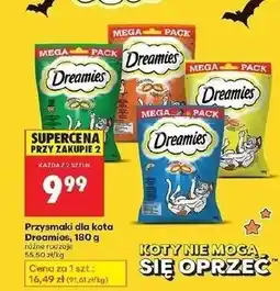 Biedronka Przysmak dla kota z kocimiętką Dreamies oferta