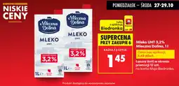Biedronka Mleko UHT 3,2% Mleczna Dolina oferta