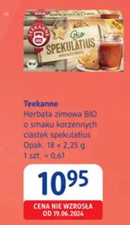 dm drogerie markt Teekanne Herbata zimowa BIO o smaku korzennych ciastek spekulatius oferta