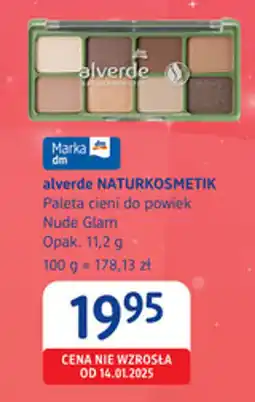 dm drogerie markt Alverde NATURKOSMETIK Paleta cieni do powiek Nude Glam oferta