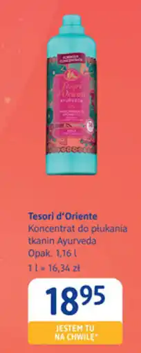 dm drogerie markt Tesori d'Oriente Koncentrat do płukania tkanin Ayurveda oferta