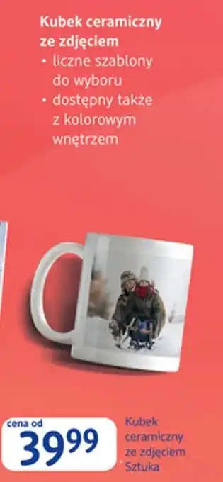 dm drogerie markt Kubek ceramiczny ze zdjęciem oferta