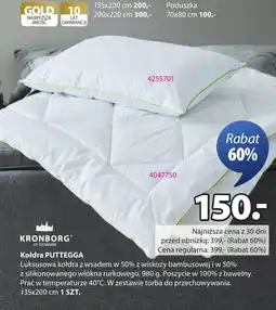 JYSK KRONBORG Kołdra PUTTEGGA oferta