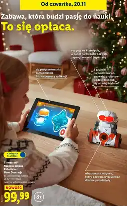 Lidl Naukowa zabawa robot miś - nowa generacja Clementoni oferta