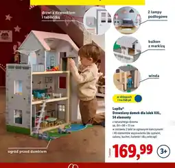 Lidl Drewniany domek dla lalek 54 el Lupilu oferta