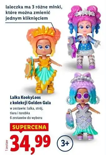 Lidl Lalka golden gala Kookyloos oferta