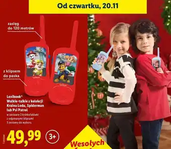 Lidl Walkie talkie kraina lodu Lexibook oferta