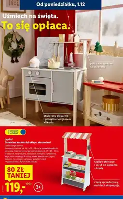 Lidl Kuchnia drewniana Lupilu oferta