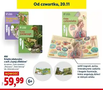 Lidl Czytaj z albikiem zwierzęta w zoo oferta