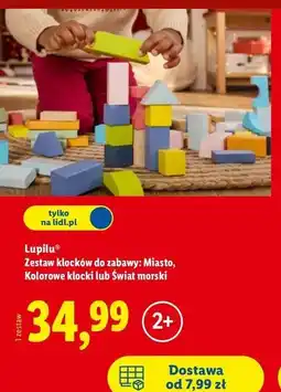 Lidl Klocki świat morski Lupilu oferta
