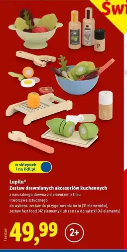 Lidl Zestaw drewniany do fast food Lupilu oferta