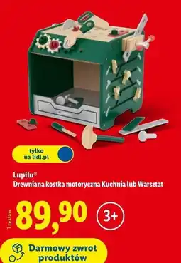Lidl Kostka drewniana motoryczna warsztat Lupilu oferta