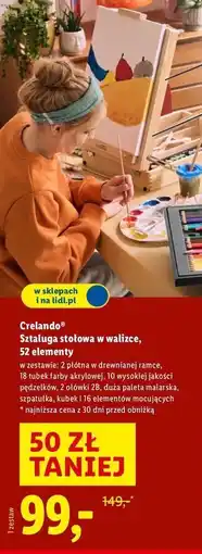 Lidl Sztaluga stołowa w walizce Crelando oferta