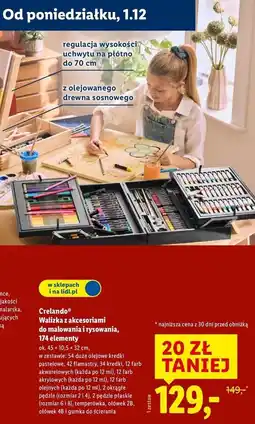 Lidl Zestaw malarski w walizce Crelando oferta