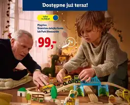 Lidl Drewniany zestaw park dinozaurów Playtive oferta