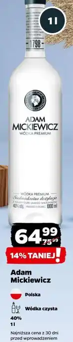 Netto Wódka Adam Mickiewicz oferta