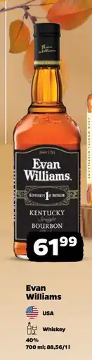 Netto Whisky Evan Williams Black Label Kentucky oferta
