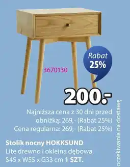 JYSK Stolik nocny HOKKSUND oferta