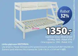 JYSK Łóżko piętrowe VESTERVIG oferta