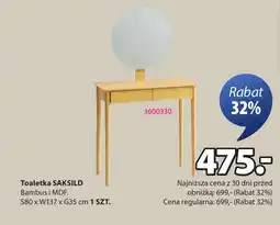 JYSK Toaletka SAKSILD oferta