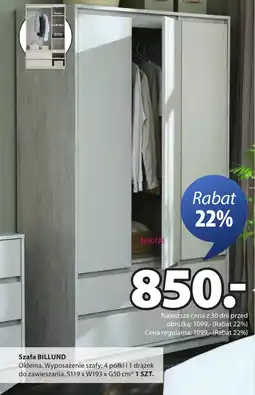 JYSK Szafa BILLUND oferta